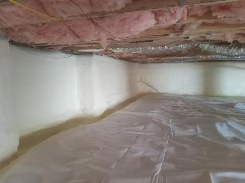 Crawl space encapsulation with closed-cell spray foam for Roof Waterproofing in Lemoore